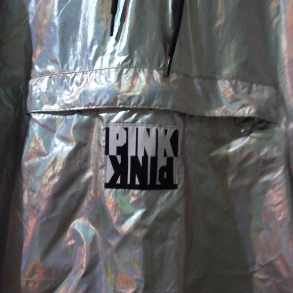 VS PINK iridescent anorak jacket XS/S NWT - Picture 2 of 5